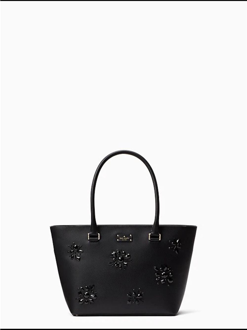 kate spade | Women's Grove Street Crystal Embellished Tote Black Office Travel
